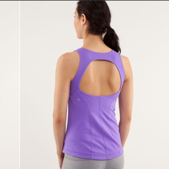 🎉HOST PICK 🎉 Lululemon Swank Tank, Power Purple, Size 4 - Picture 4 of 9